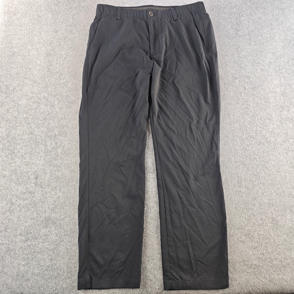 Under Armour The Showdown Pant Mens 34x30 Black Golf Trousers Performance Chino